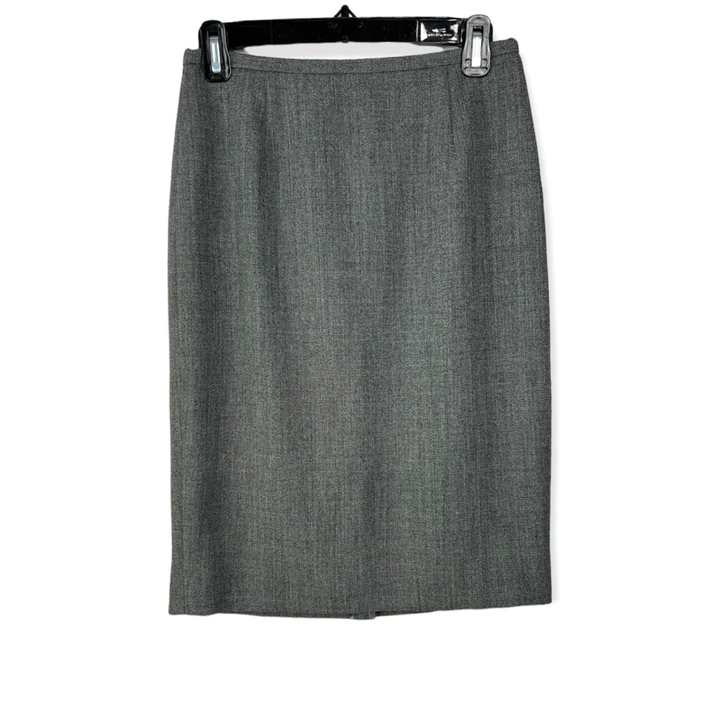 Ann Taylor LOFT Wool Gray Pencil Skirt Size 0